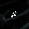Stud matte earring Silver 925
